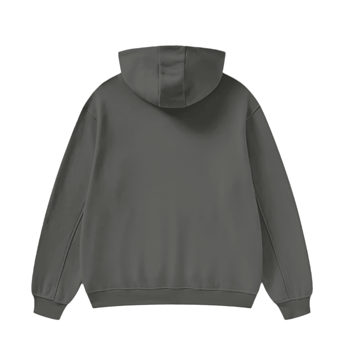 High Neck Insulated Solid Color Fleece Hoodie - FunTakers