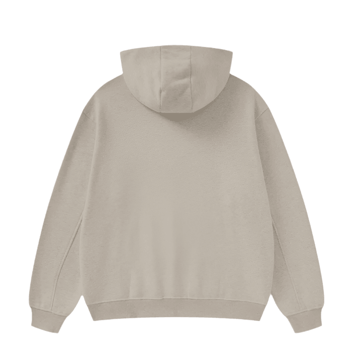 High Neck Insulated Solid Color Fleece Hoodie - FunTakers