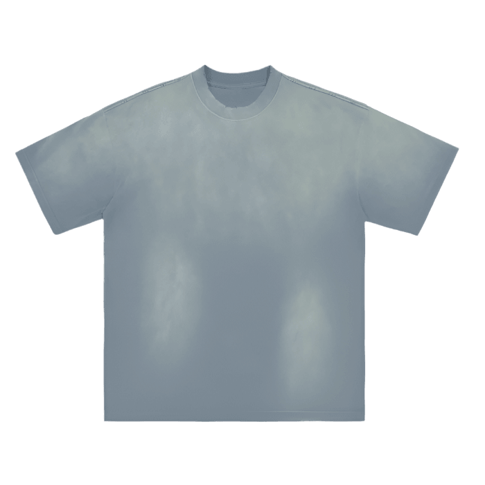 Monkey Washed Distressed Drop Shoulder Tee