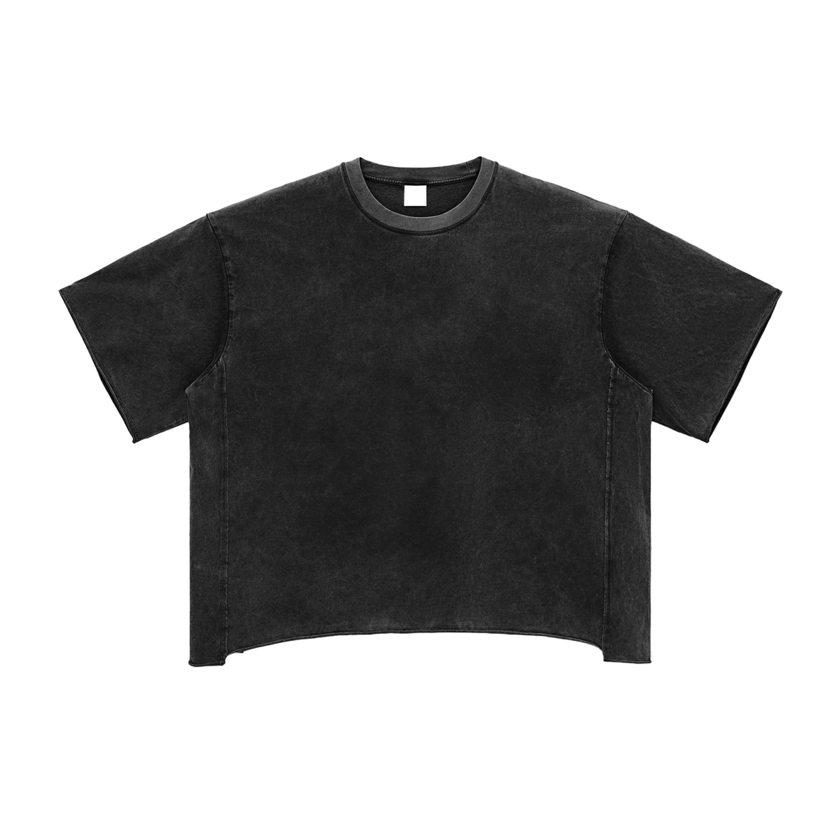 Raw Edge Snow Washed Boxy Tee - FunTakers