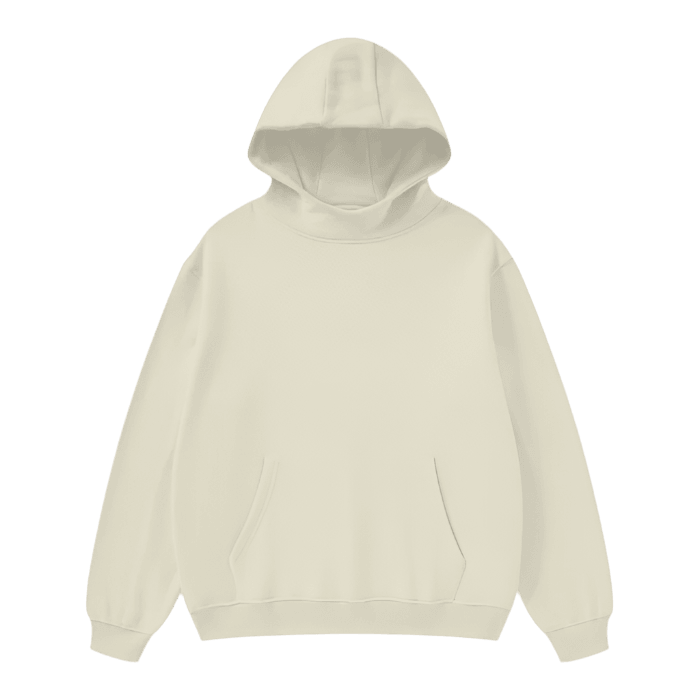 High Neck Insulated Solid Color Fleece Hoodie - FunTakers