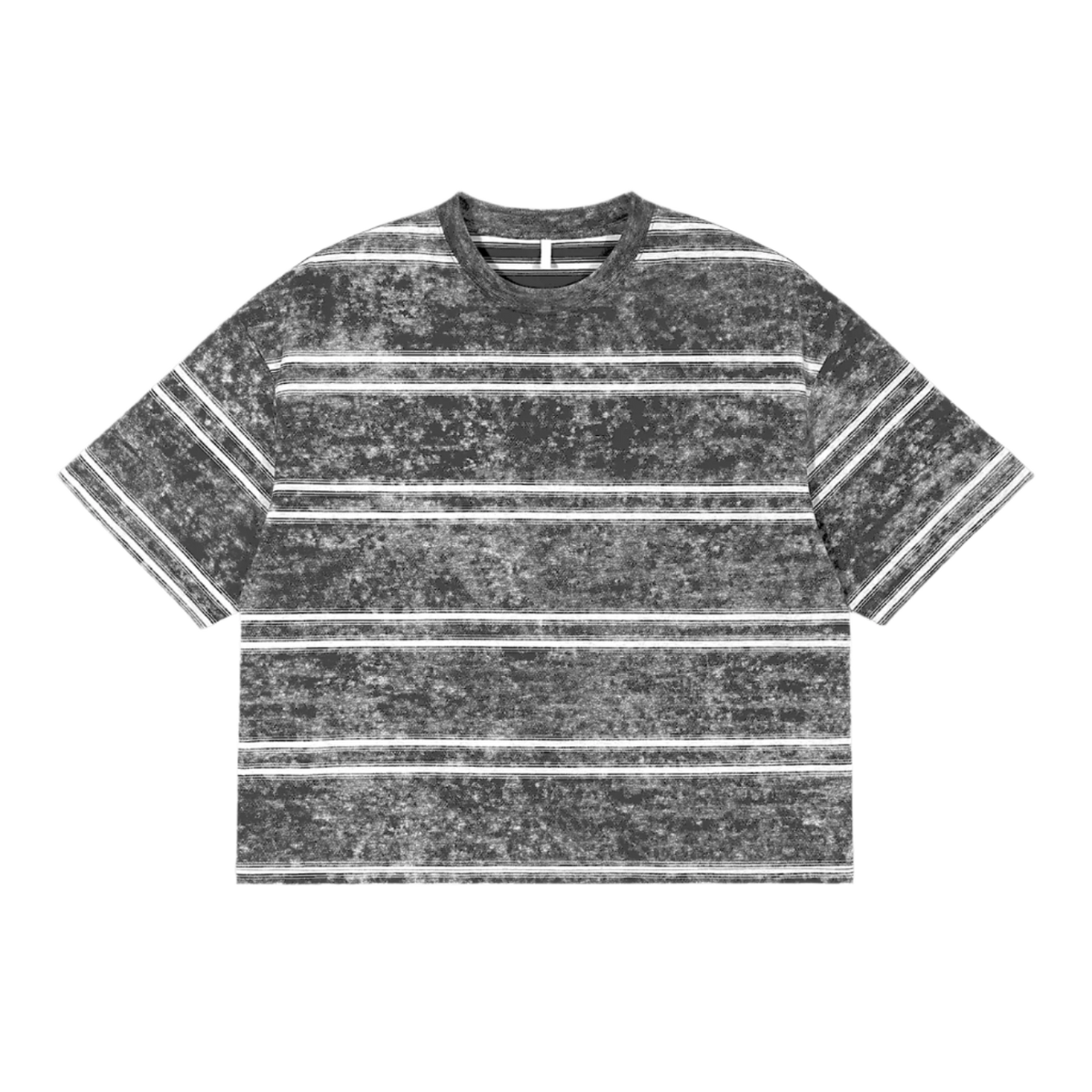 Snow Wash Striped Box Tee - FunTakers