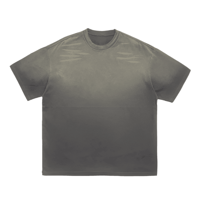 Vintage Washed Tiger Stripes Dyed Faded Tee - FunTakers