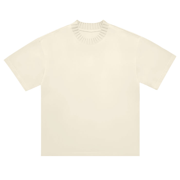 Heavy Knitted Round Neck Tee - FunTakers