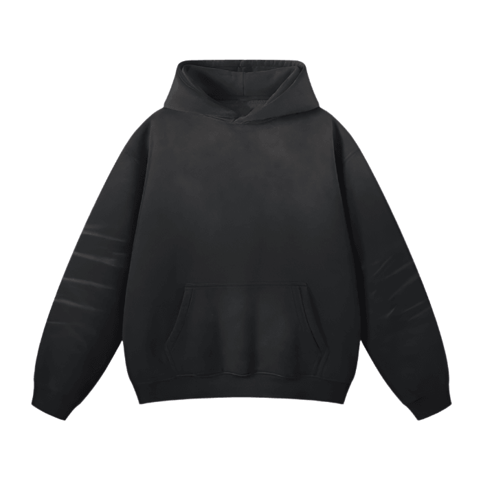 Monkey Washed Dyed Fleece Hoodie - FunTakers