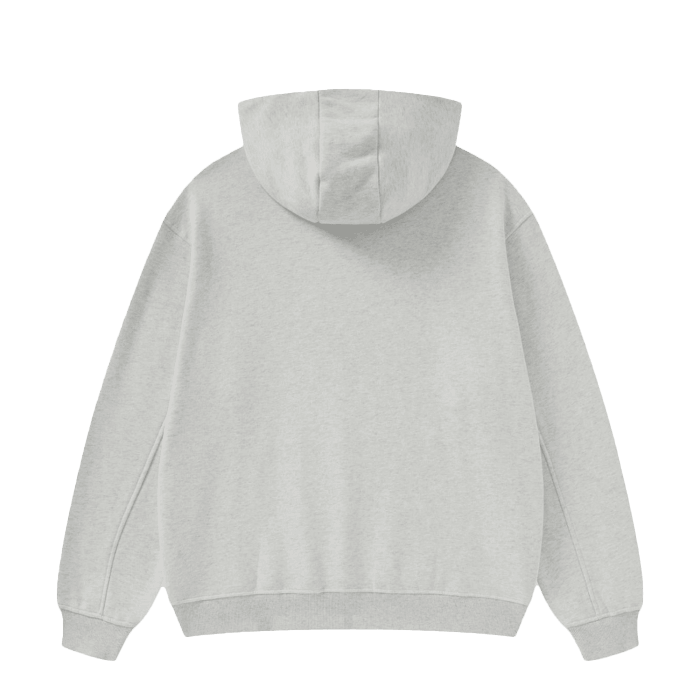 High Neck Insulated Solid Color Fleece Hoodie - FunTakers