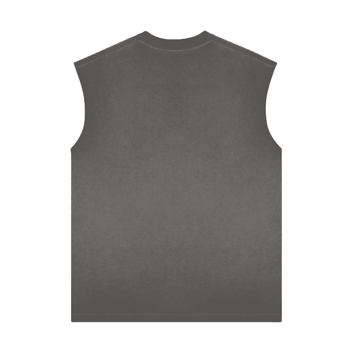 Snow Washed Frayed Hem Tank Top