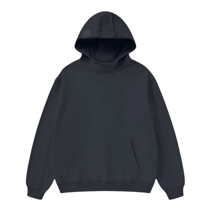 High Neck Insulated Solid Color Fleece Hoodie - FunTakers