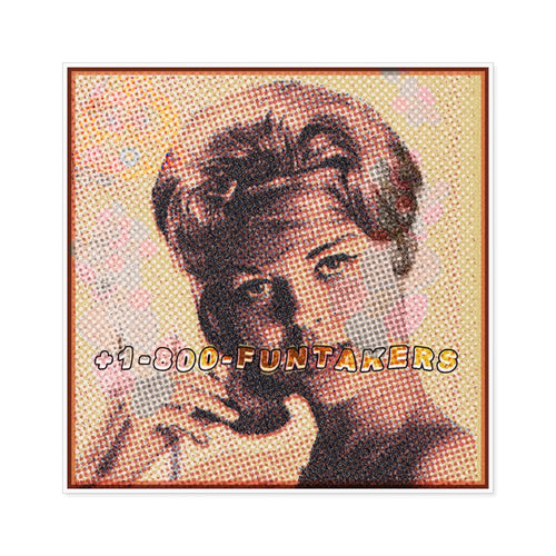 1-800-FUNTAKERS - Square Stickers - FunTakers