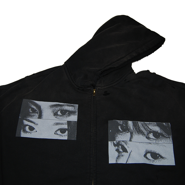 Eyes For Fun Hand-Frayed Zip-Up - FunTakers