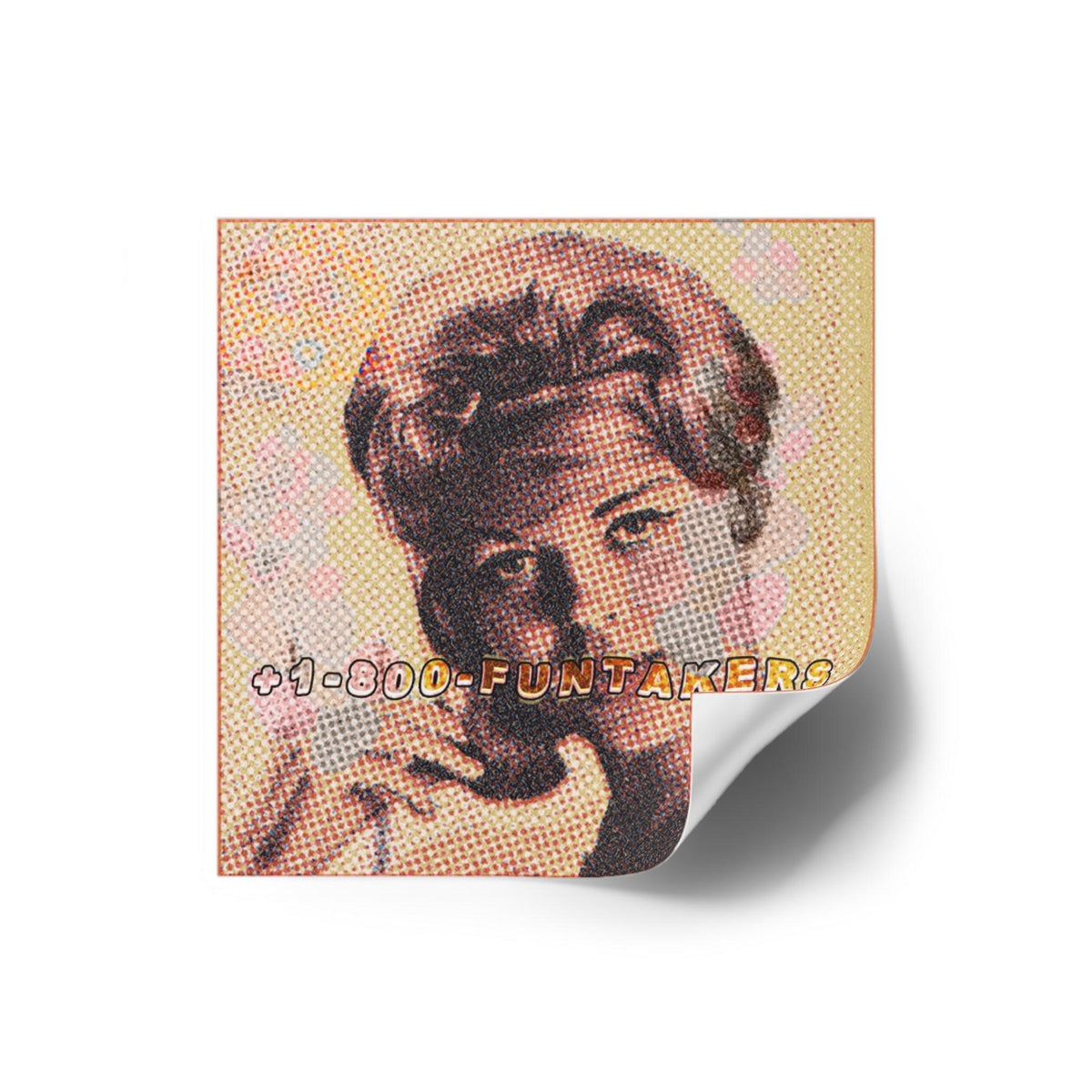 1-800-FUNTAKERS - Square Stickers - FunTakers