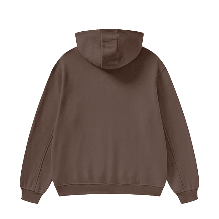 High Neck Insulated Solid Color Fleece Hoodie - FunTakers