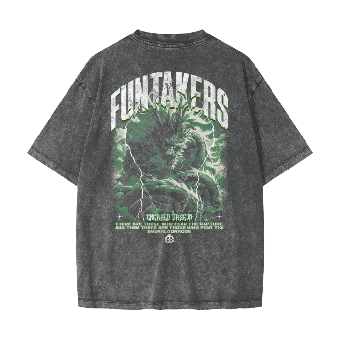 Vintage Graphic Tees | Emerald Dragon T-shirt | FunTakers