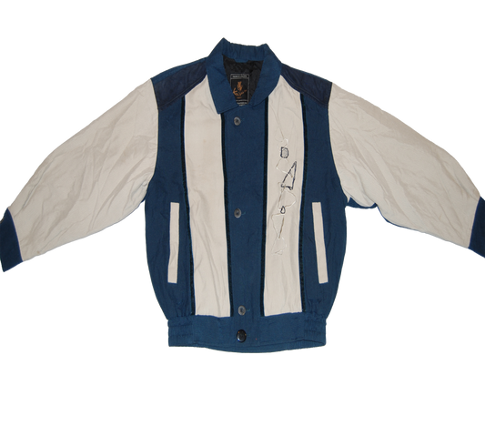 Japanese Blue/White windbreaker jacket