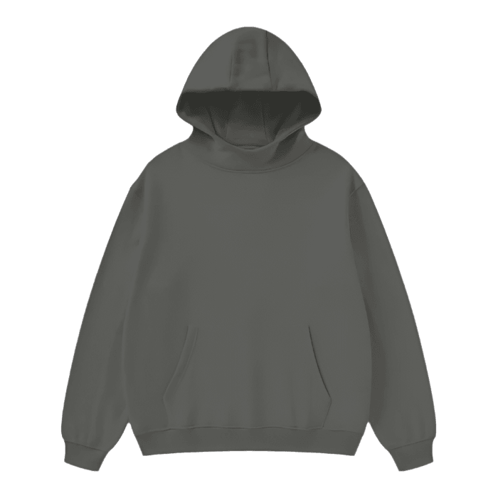 High Neck Insulated Solid Color Fleece Hoodie - FunTakers