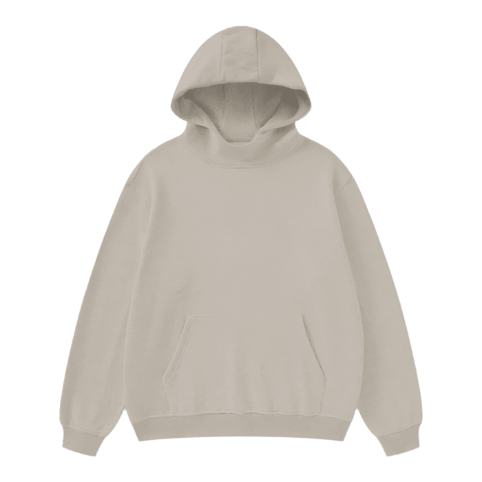 High Neck Insulated Solid Color Fleece Hoodie - FunTakers