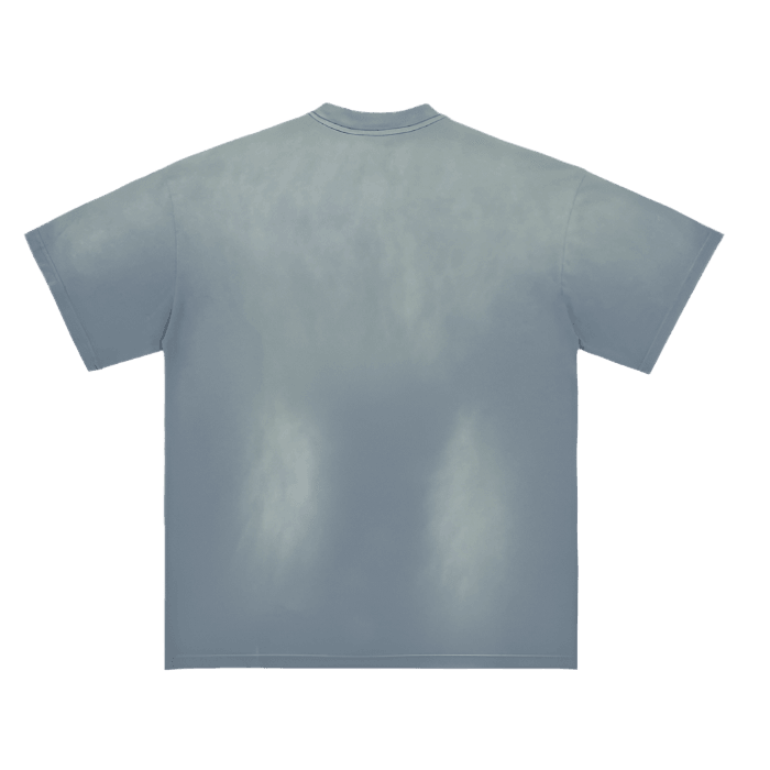 Monkey Washed Distressed Drop Shoulder Tee