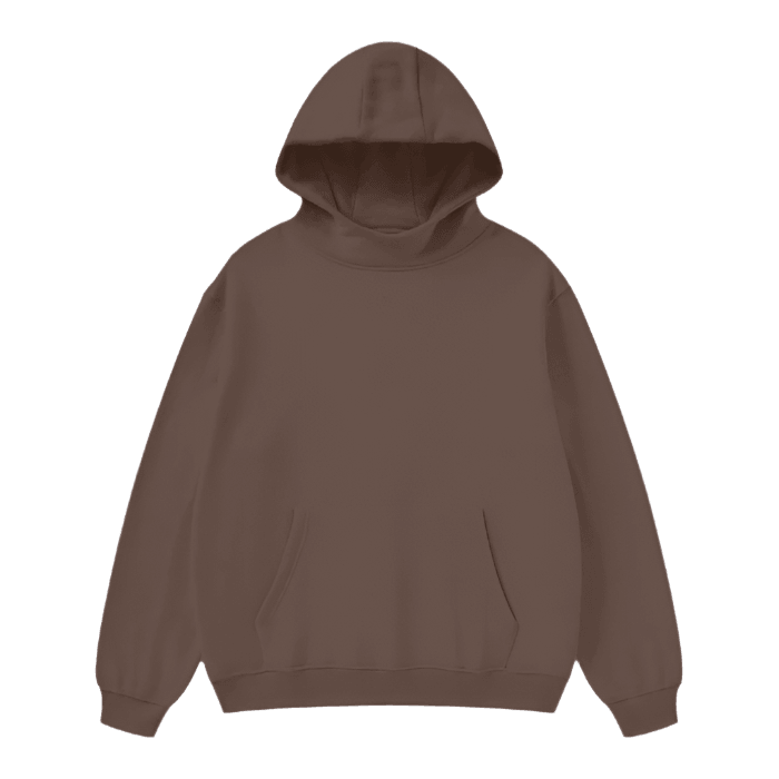 High Neck Insulated Solid Color Fleece Hoodie - FunTakers