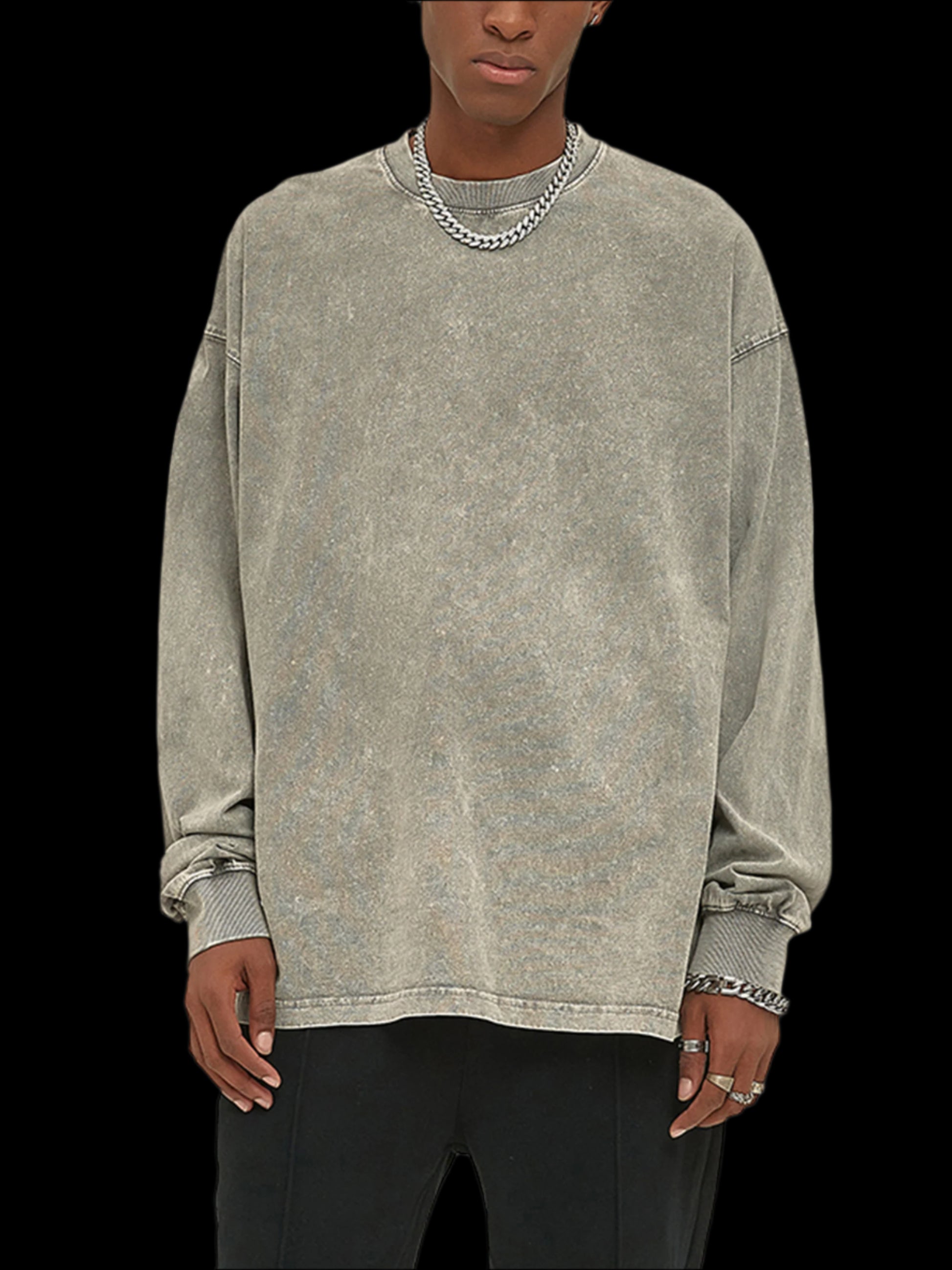 Acid-Wash Oversize LS Tee - FunTakers
