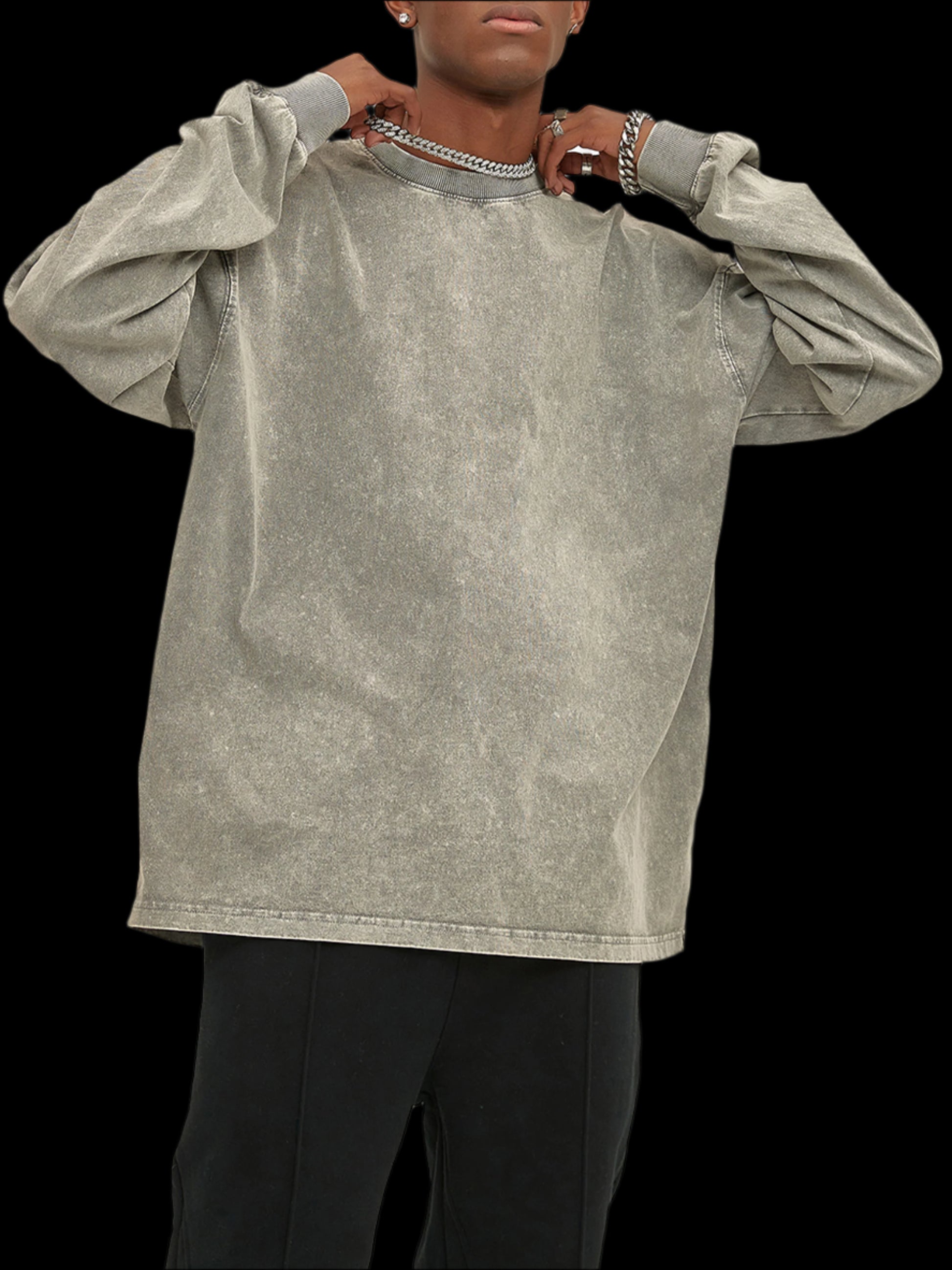 Acid-Wash Oversize LS Tee - FunTakers
