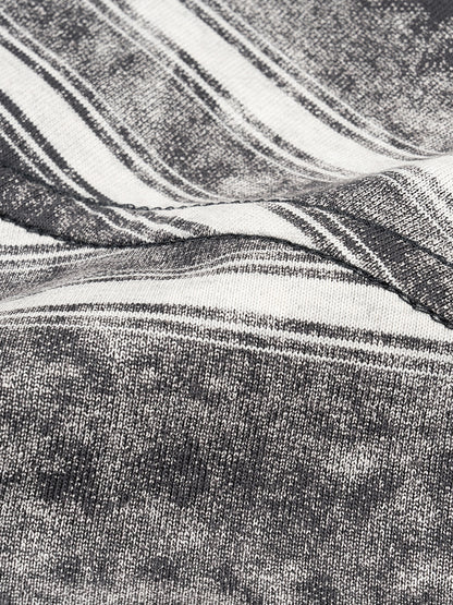 Snow Wash Striped Box Tee - FunTakers
