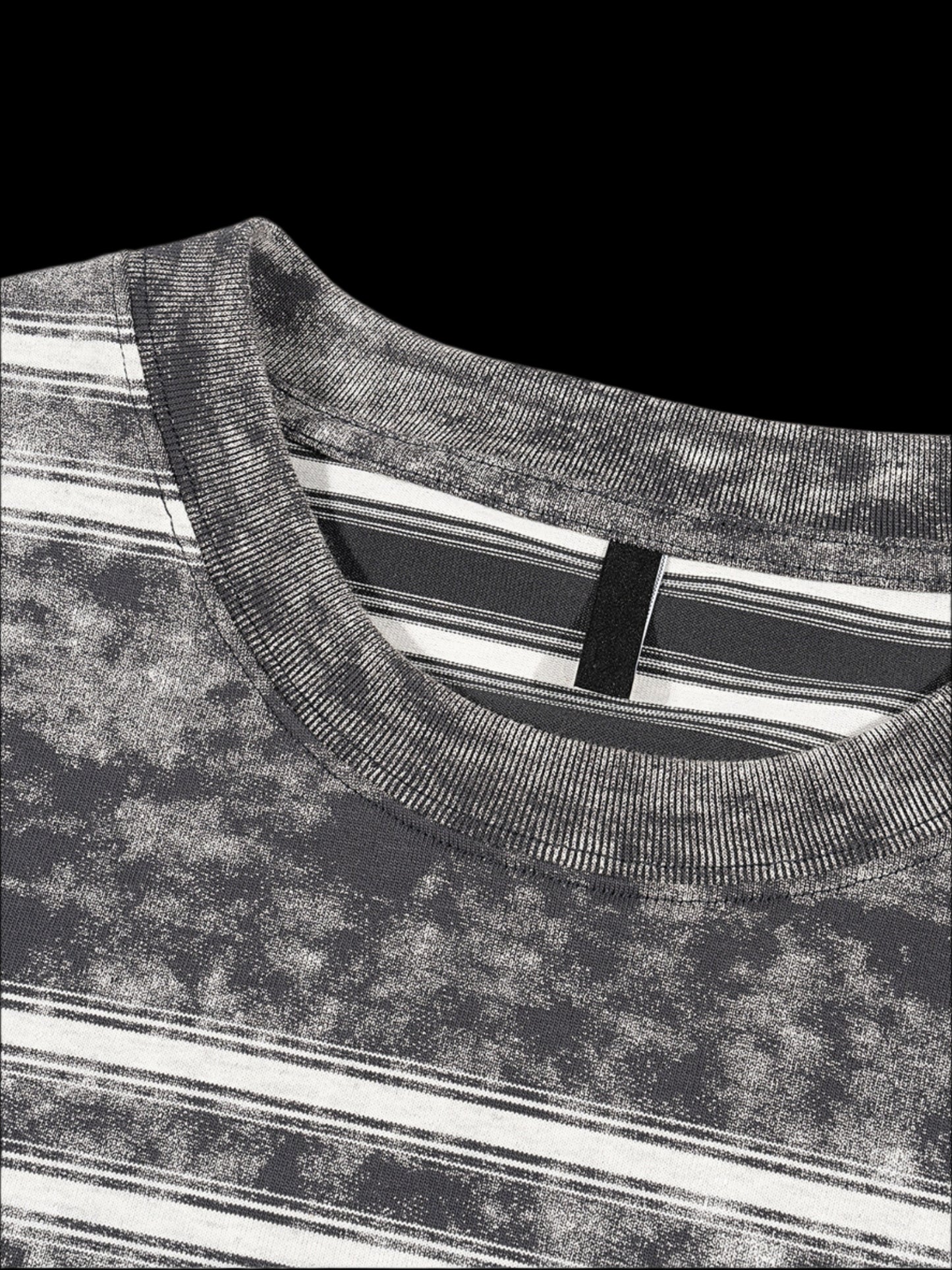 Snow Wash Striped Box Tee - FunTakers