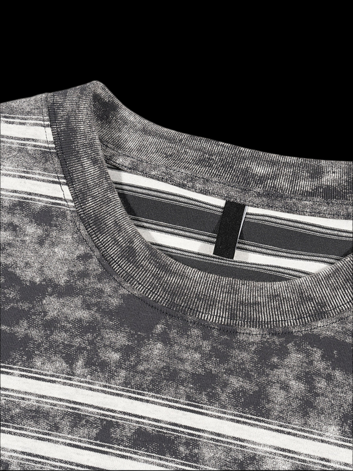 Snow Wash Striped Box Tee - FunTakers