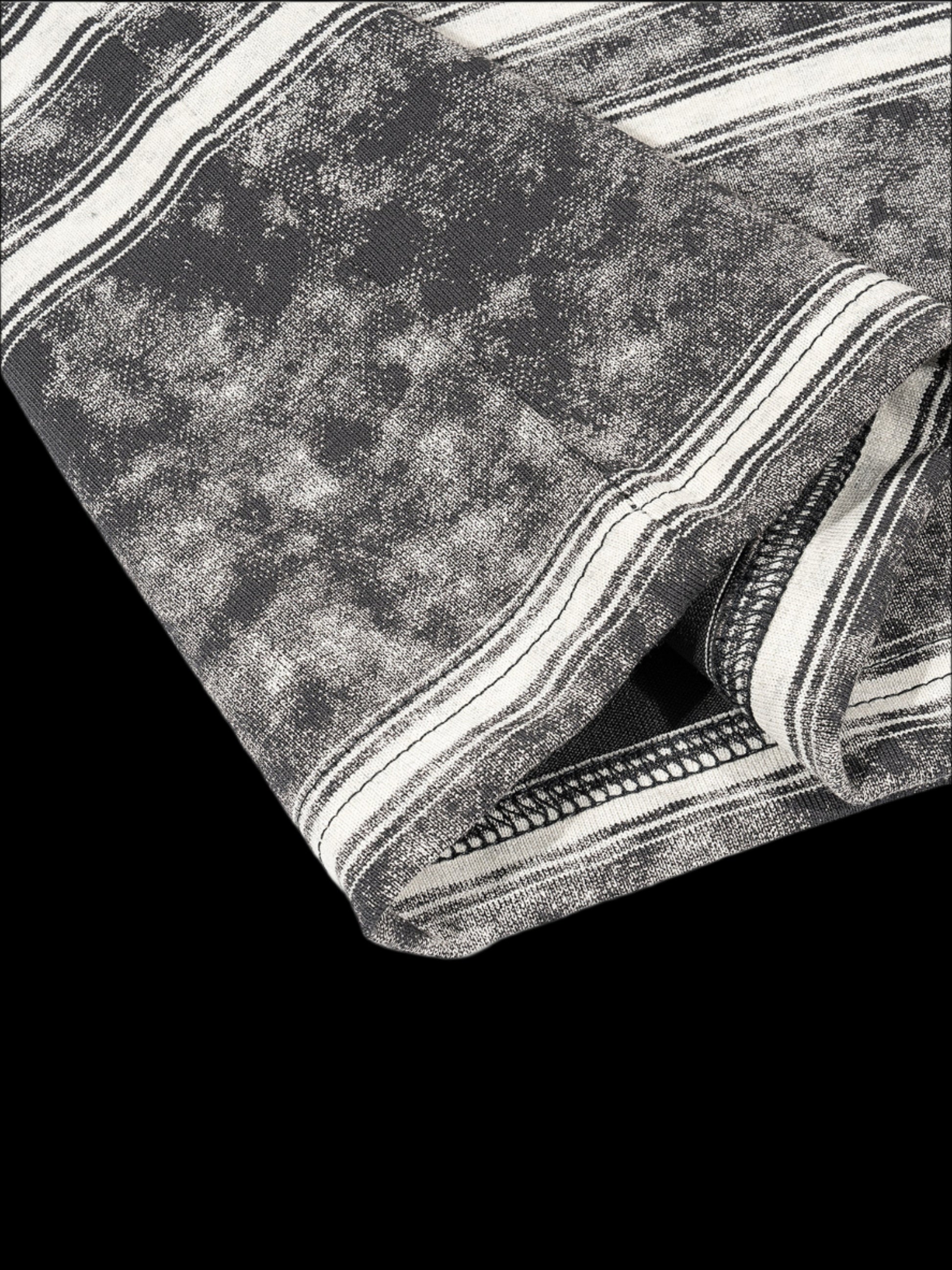 Snow Wash Striped Box Tee - FunTakers