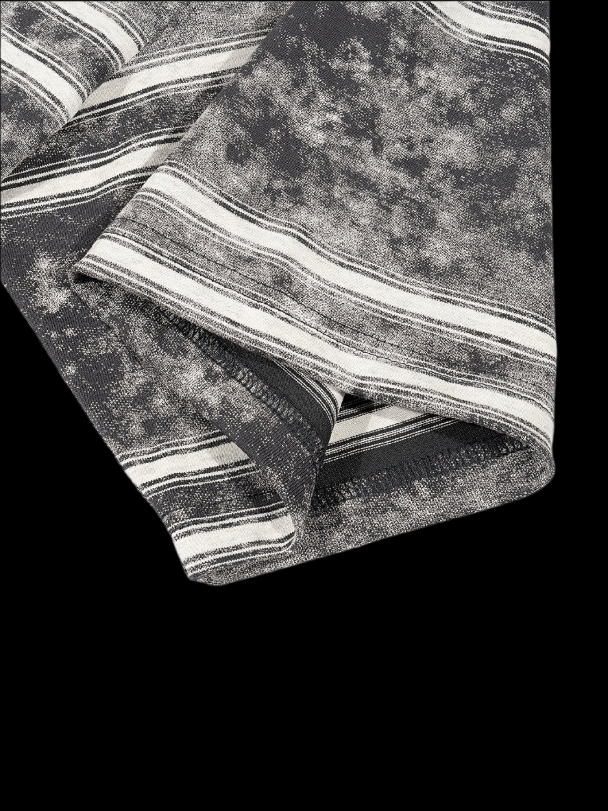 Snow Wash Striped Box Tee - FunTakers