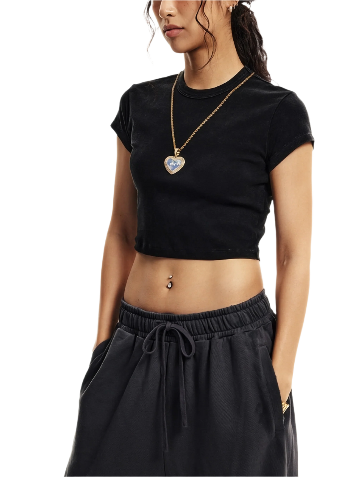 Snow Washed Crop Top - FunTakers