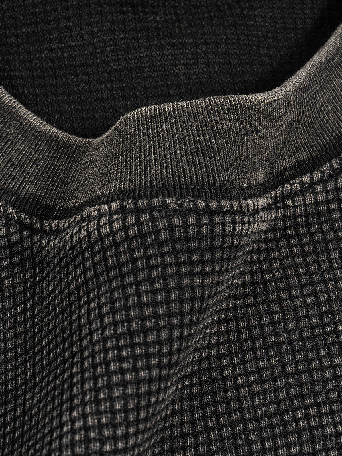 Waffle Texture Washed Boxy Tee - FunTakers