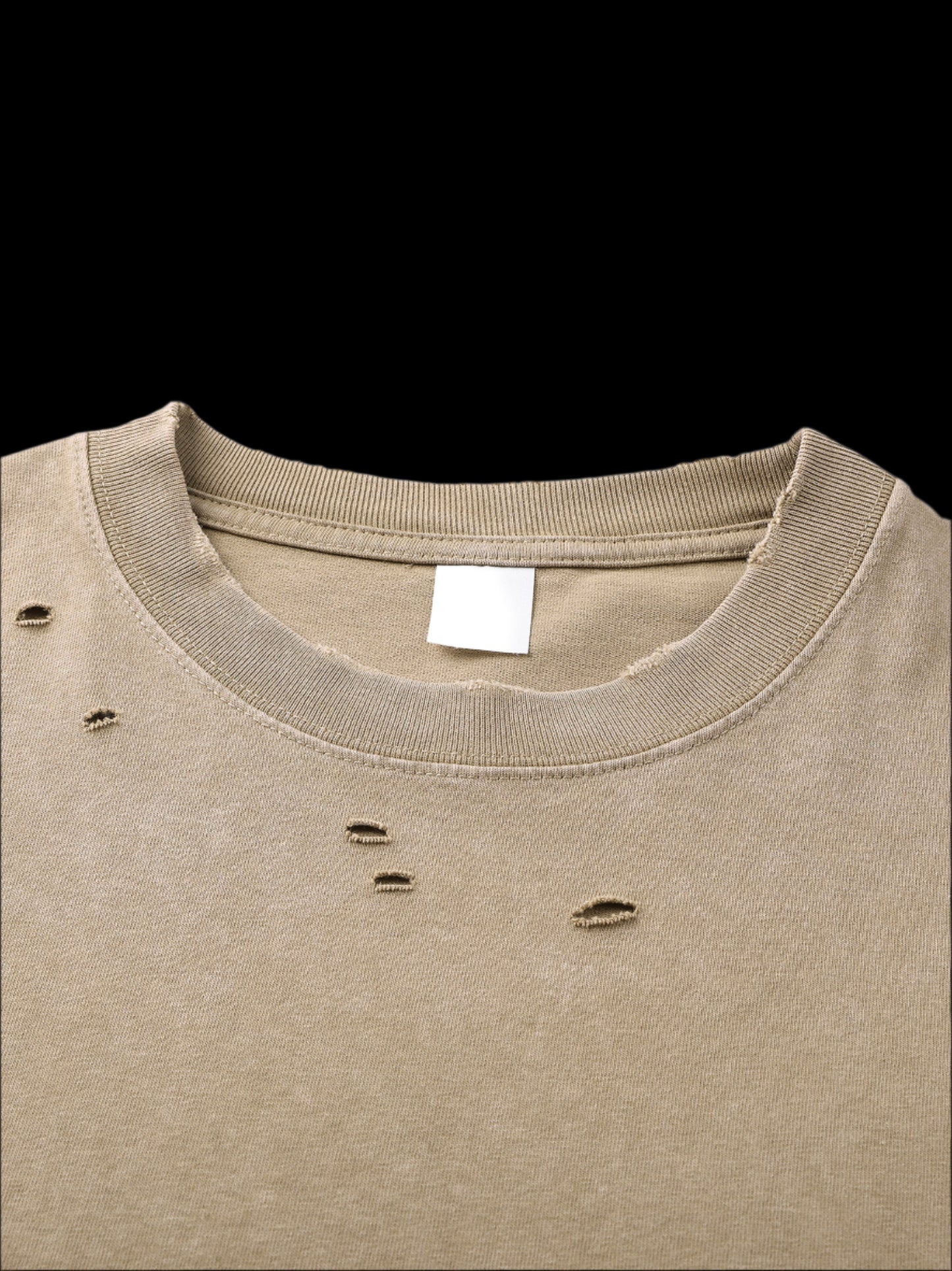 Heavy Snow Wash Frayed Tee - FunTakers