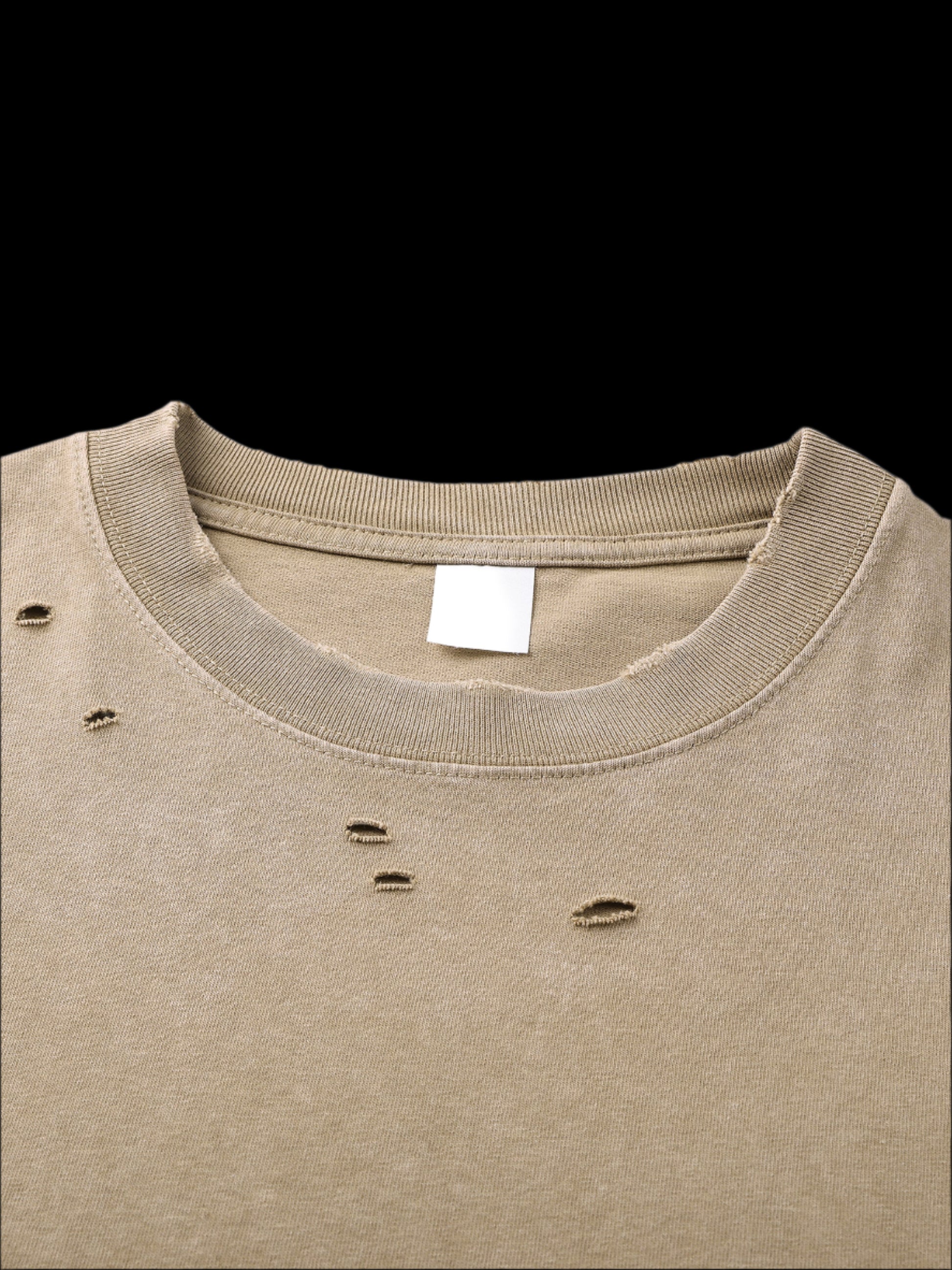 Heavy Snow Wash Frayed Tee - FunTakers