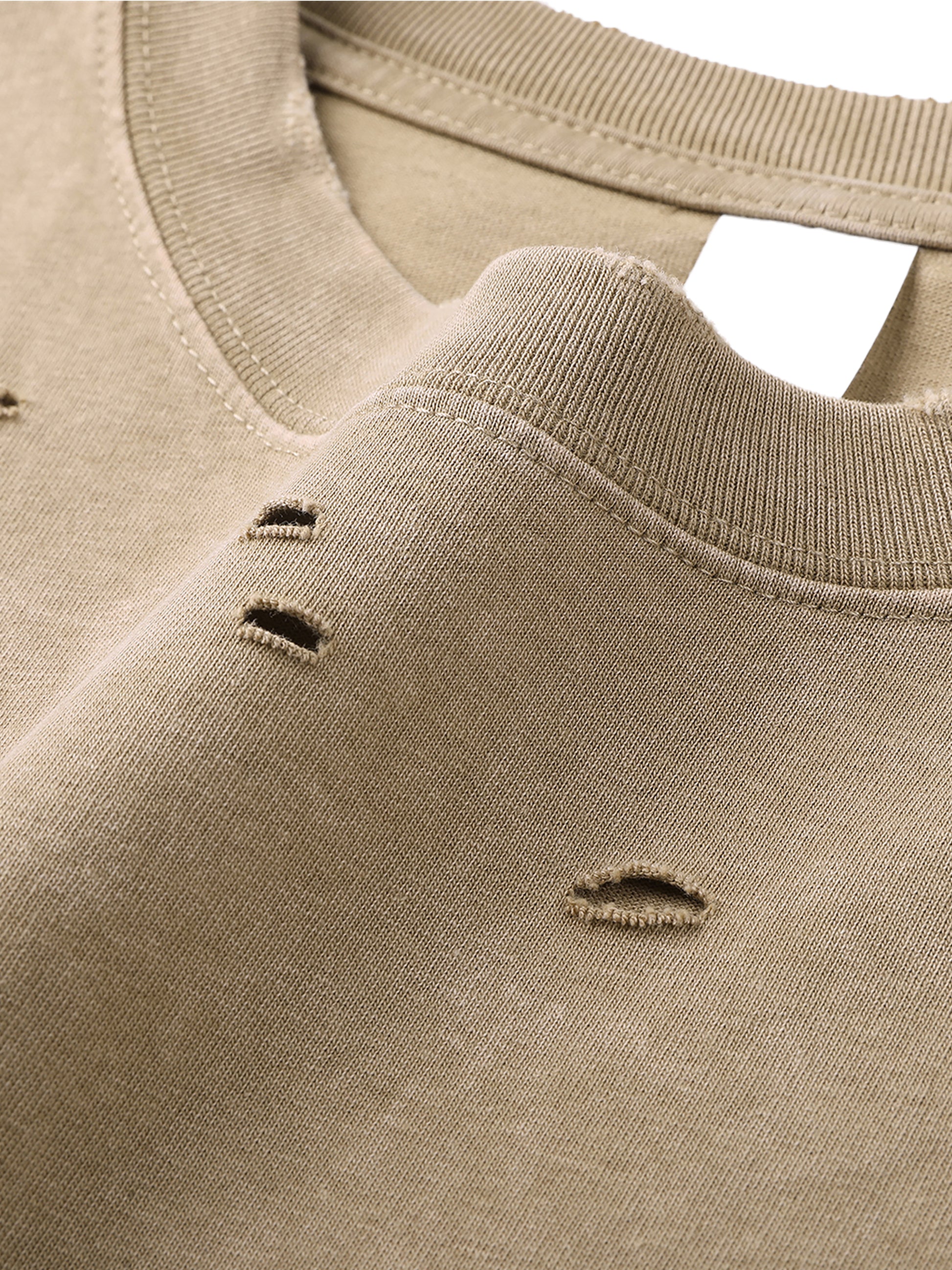 Heavy Snow Wash Frayed Tee - FunTakers