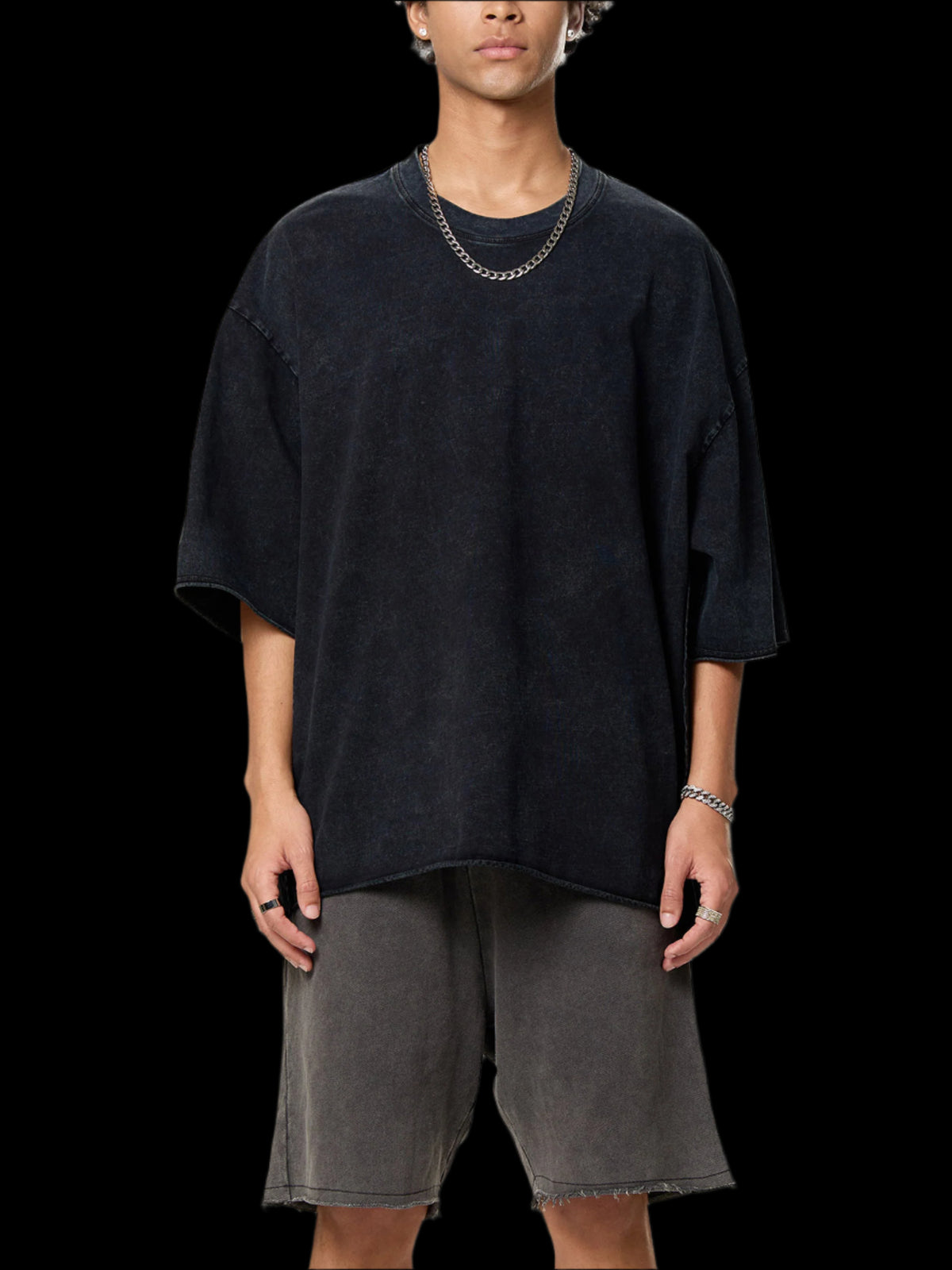 Raw Edge Snow Washed Boxy Tee - FunTakers